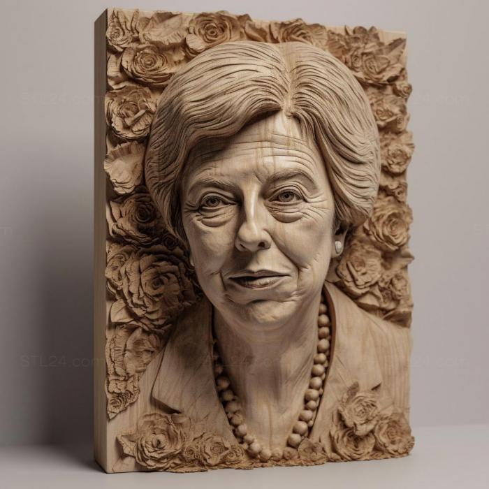Famous (Theresa May 2, 3DFMS_6965) 3D models for cnc